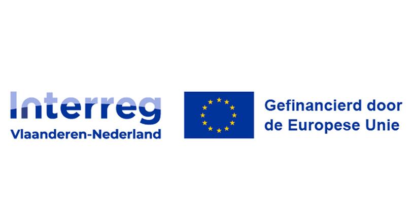 Logo Interreg Vlaanderen-Nederland. Gefinancierd door de Europese Unie